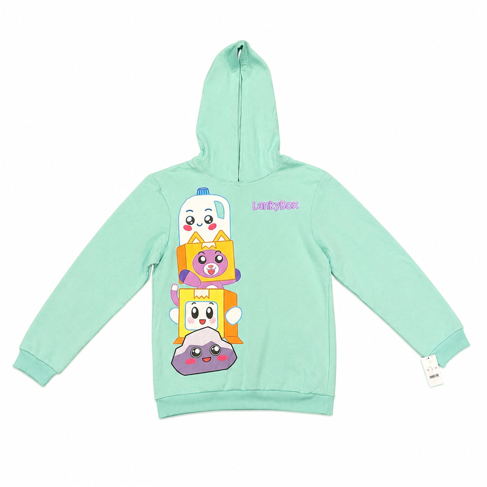 LankyBox Mint Green Hoodie Youth XL Milky Rocky Boxy Foxy Lanky‎ Box
